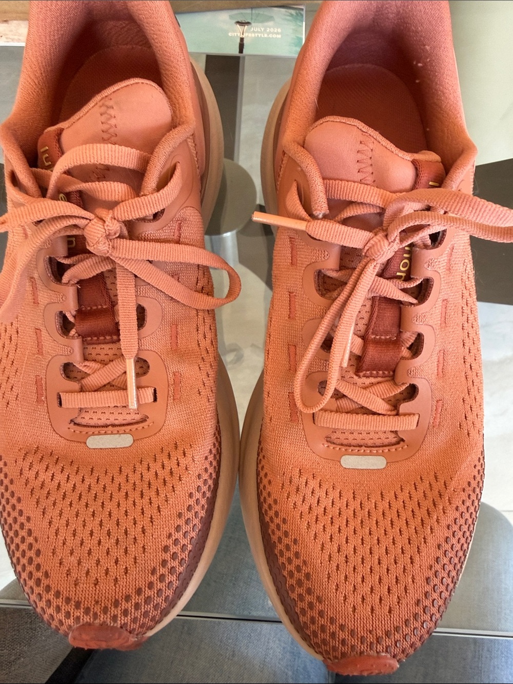 Lululemon Beyondfeel Trail  Athletic Sneakers with Yellow Heel Tab - Picture 4 of 10